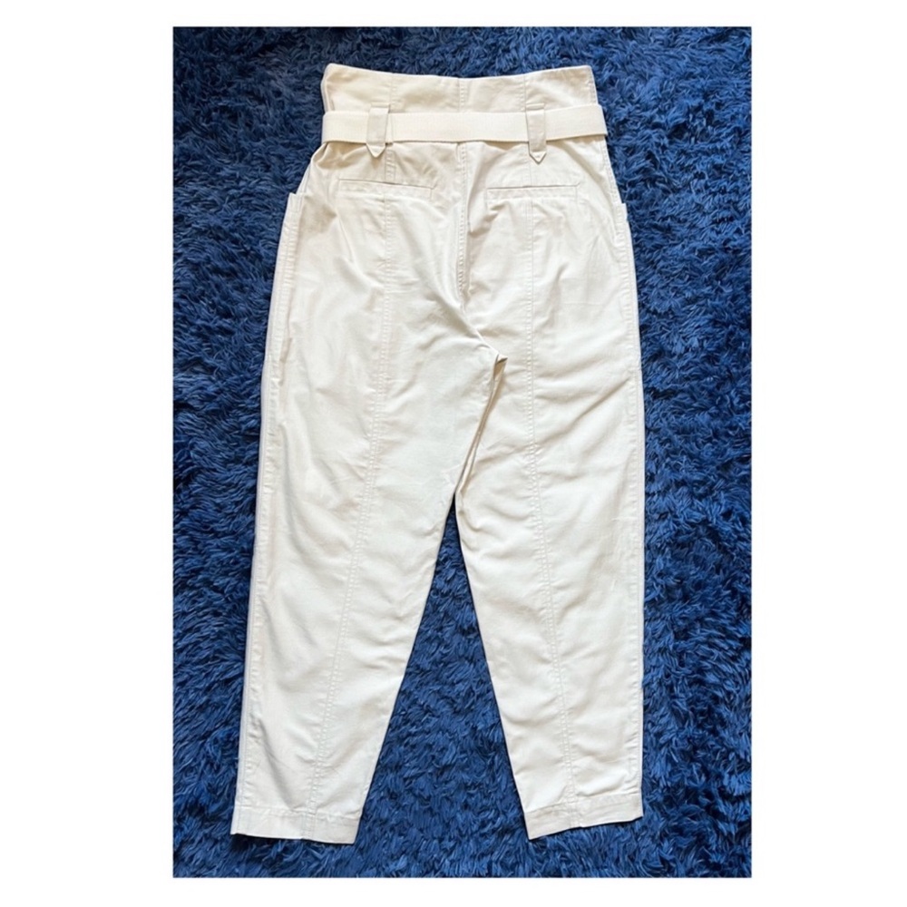 New! IRO Cursola Paperbag High Waist Pants in Cloudy White - Picture 8 of 10